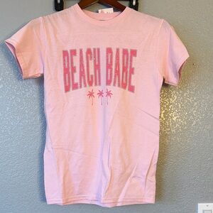 Gildan Pink Beach Babe Short Sleeve Tee
